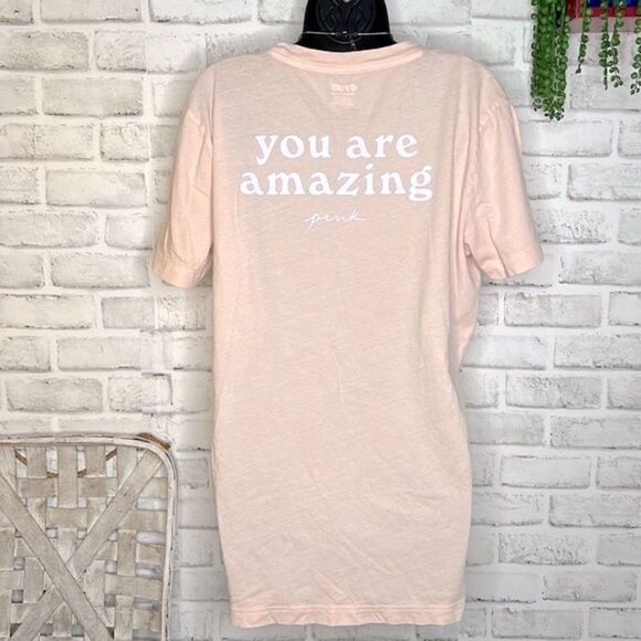 Pink by Victoria’s Secret Oversized Tee Tshirt Shirt Size Small - Picture 6 of 8